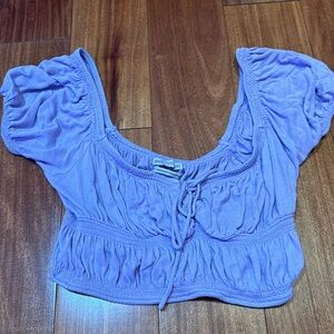 WOMENS URBAN OUTFITTERS PURPLE CROP TOP